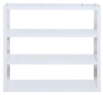 picture of LPD Furnitures Puro Bookcase - White  - [PRMH-LPD-PUROWHIBOOK]
