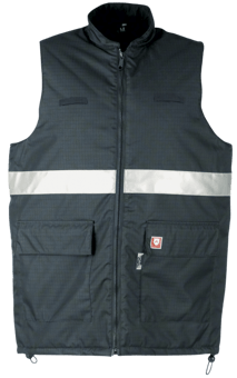 Picture of Sioen Garnich Flame Retardant Anti-static Navy Blue Bodywarmer - SE-2578N3EF3B75