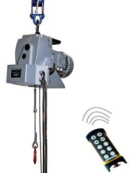 Picture of Tractel TR50 500kg 110volt Minifor Electric Wire Rope Hoist Remote Control - 30mtr - [TRC-58909-61009] - (LP)