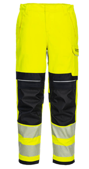 picture of Portwest FR409 - PW3 FR Hi-Vis Women's Work Trousers Yellow/Black - PW-FR409YBR