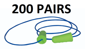 picture of Betafit 7000 Series Corded Foam Earplugs SNR39 - Box of 200 Pairs - [BTF-HP7001]
