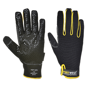 Picture of Portwest A730 Supergrip High Performance Black Gloves - PW-A730B - (DISC-R)