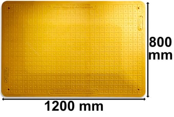 picture of Oxford Plastics Trench Cover 120cm x 80cm - For Pedestrians and Vehicles - OX-0307 - (HP)