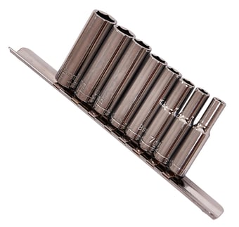 picture of Amtech 9 Piece 1/4" Metric Deep Socket Set - [DK-I6400]