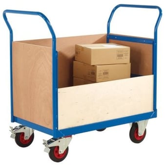 picture of QMP 3 and a Half Sided Trucks - Dark Blue - Plywood Sides - 830H x 600W x 900D mm - [QM-RTBT3569PBXX] - (LP)