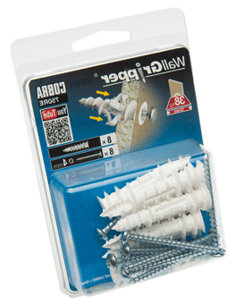 picture of Cobra WallGripper 4mm - 8 Pack - [MX-750RE]