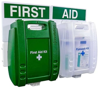 Picture of Evolution 1-10 Person Eyewash & First Aid Point with Wall Bracket - [SA-FAP04EV]