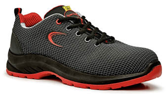 picture of Sport Terrain Black/Red Mesh Metal Free Safety Trainer S3 SRC ESD - BN-ST235BR