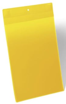 picture of Durable - Neodym Magnetic Document Sleeve A4 Portrait - Yellow - Pack 10 - [DL-174704]
