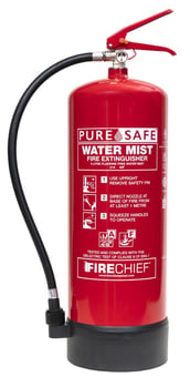 picture of Firechief 9Ltr PureSafe Watermist Extinguisher - FFWM9 - [HS-100-1693] - (LP)