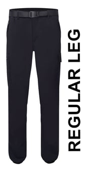 picture of Portwest L712 - Stretch Lightweight Cuffed Trousers - Black - Regular Leg - PW-L712BKR