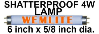 picture of Wemlite - 4 Watts Lamp For Fly Killers - BL368 - Shatter Resistant - [BP-LS04WS-W]