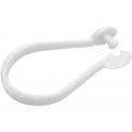 picture of Shower Curtain Rings - White Plastic - 40mm - 5 x Packs of 12 (60pcs) -  CTRN-CI-CW66P