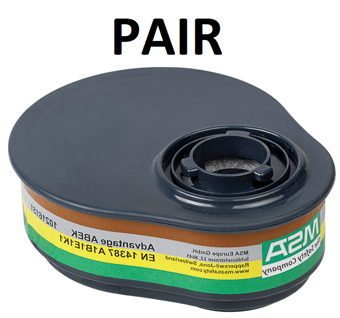 picture of MSA - Advantage ABEK - Chemical Filter Cartridge - A1B1E1K1 - Pair - [MS-10216151]