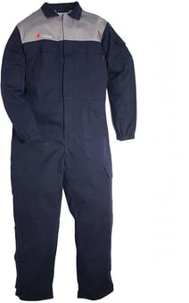 Picture of NOAH Arc Flash Protective Coverall - Navy Blue - Tall Leg 32 Inch - 12.4 cal/cm² - CD-CLY-582-124-XT