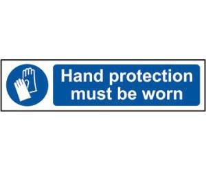 picture of Spectrum Hand protection must be worn – PVC 200 x 50mm - SCXO-CI-5000