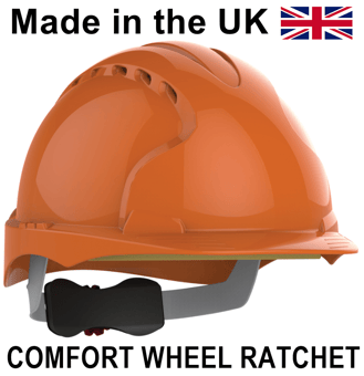 picture of Jsp EVO®3 Safety Helmet Wheel Ratchet Vented Orange - [JS-AJF170-000-800]