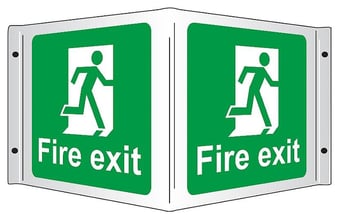Picture of Fire Exit - Rigid 3D Projection Sign - 350mm x 200mm - [SA-SS8003R]