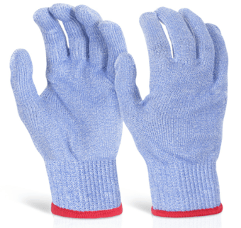 picture of Glovezilla Cut Resistant Food Safe Blue Gloves - BE-GZ10B