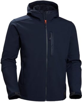 Picture of Helly Hansen Kensington Softshell Hooded Jacket - Navy Blue - [BT-74230NAV]
