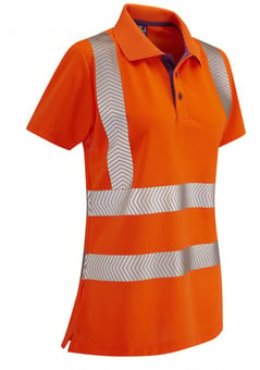 Picture of LEO - Pippacott Class 2 Coolviz Plus Ladies Orange Polo Shirt - LE-PL03-O