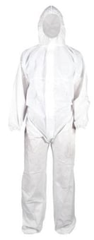 picture of Supreme TTF SPP White Coverall 30gGsm SMS Breathable and Waterproof - HT-SPP-30