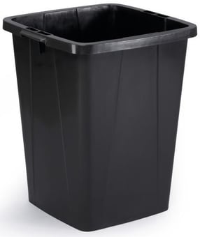 Picture of Durable - DURABIN 90 L Waste Bin - Black - 610 x 520 x 490 mm - [DL-1800474221]