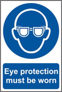 Picture of Spectrum Eye protection must be worn - PVC 200 x 300mm - SCXO-CI-0007