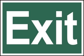 picture of Spectrum Exit text only – PVC 600 x400mm - SCXO-CI-4208