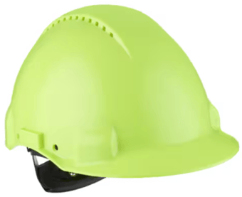 picture of 3M Hi-Viz Hard Hat With Lamp Bracket - Ratchet - Ventilated - [3M-G3000NUV-10-GB]