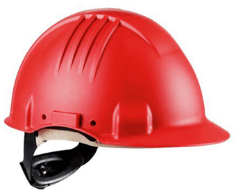 Picture of 3M - Red High Heat Helmet Polyamide with Glass Fibre - Ratchet - Not Ventilated - [3M-G3501M-RD]