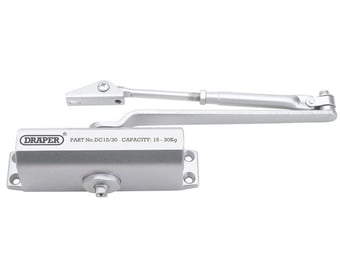 Picture of Draper - Adjustable Automatic Door Closer for Doors Between 15kg and 30Kg - [DO-62894]