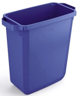 picture of Durable - DURABIN 60 L Waste Bin - Blue - 600 x 282 x 590 mm - [DL-1800496040]