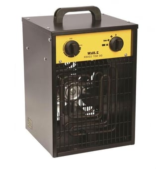 picture of Elite Fan Heater 2.8KW - 110 Volt with 32amp Plug - H500 X L300 X W300mm - with Two Heat Settings - [HC-EHFH110]