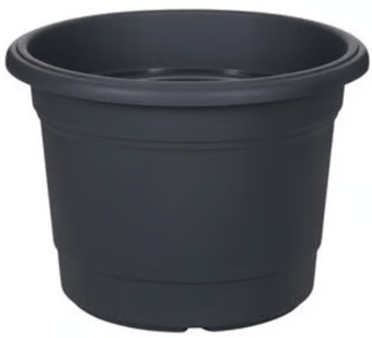 Picture of Whitefurze 40cm Round Milano Planter - Gunmetal - Box Deal of 10 - [IH-WHFG01R404]