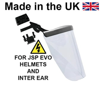 picture of JSP Accessories - ELECTRICAL Protective Polycarb Impact Visor and Helmet Attachment  - [JS-ANK310-230-000]