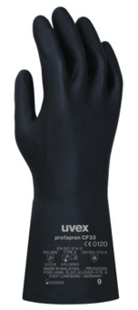 Picture of UVEX Profapren CF33 Dark Blue Chemical Protection Gloves - TU-60119