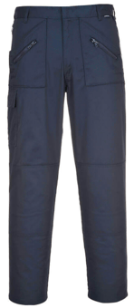 picture of Portwest - S905 - Stretch Action Trouser - Navy Blue - Kingsmill Polycotton - Regular Leg - 245g - PW-S905NAR