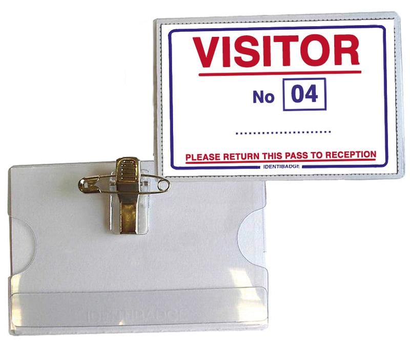 Crocodile Clip and Pin Badges with Printed and Numbered Inserts - Box of 25 - [IB-IB3VC] - (DISC-W)