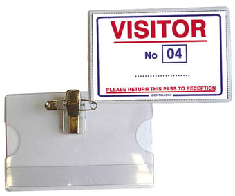 Picture of Crocodile Clip and Pin Badges with Printed and Numbered Inserts - Box of 25 - [IB-IB3VC] - (DISC-W)