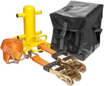 picture of Harkie - Lowering Bollard In Tough PVC Holdall With Carry Straps - Working Load Limit 1500kg - [HK-OH0368]