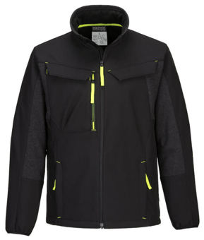 Picture of Portwest - WX3 Eco Hybrid Softshell Jacket 2L - Black - Recycled Polyester - 280g - PW-T753BKR