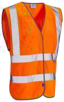 picture of LEO Arlington - Orange Coolviz Hi-Vis Waistcoat - LE-W04-O