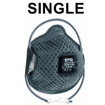 picture of ERA 8830 AC FFP3 V NR D Mesh Disposable Valved Mask Grey - [ER-8830]