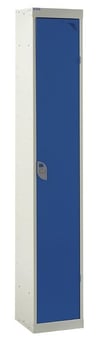 picture of QMP Express Locker - 1 Compartment - Dark Blue Doors - 1800H x 300W x 300D mm - [QM-LQ1830301BXX]