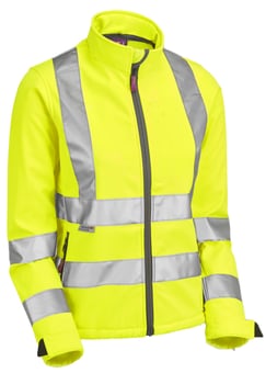 Picture of Honeywell Class 2 Ladies Yellow Softshell Jacket - LE-SJL01-Y