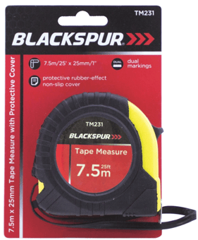 picture of Blackspur Tape Measure With Protective Cover - 7.5m x 24mm - [BB-TM231]