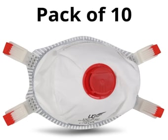 picture of Ultimate Valved Moulded Disposable FFP3 Mask - Pack of 10 - [UC-UC-P3V]