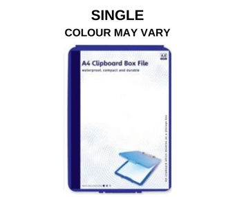 picture of A4 Clipboard Box File - Colour May Vary - Single - [PD-COPX]