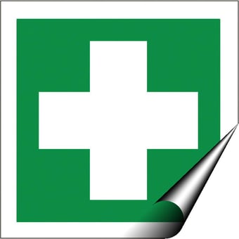 picture of First Aid Symbol - 100 X 100Hmm - Self Adhesive Vinyl - [AS-SA94A-SAV]